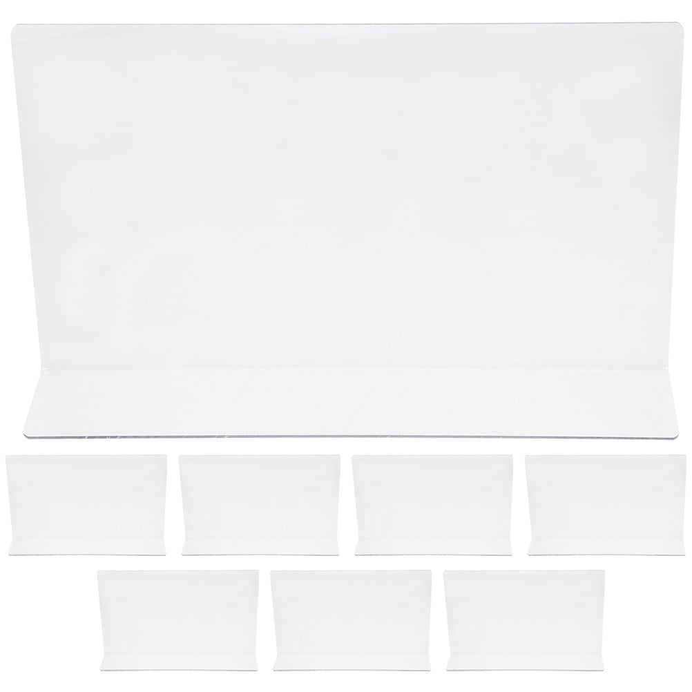 8 Pcs Divider Shelf Separator Plastic Dividers for Shelves Clear