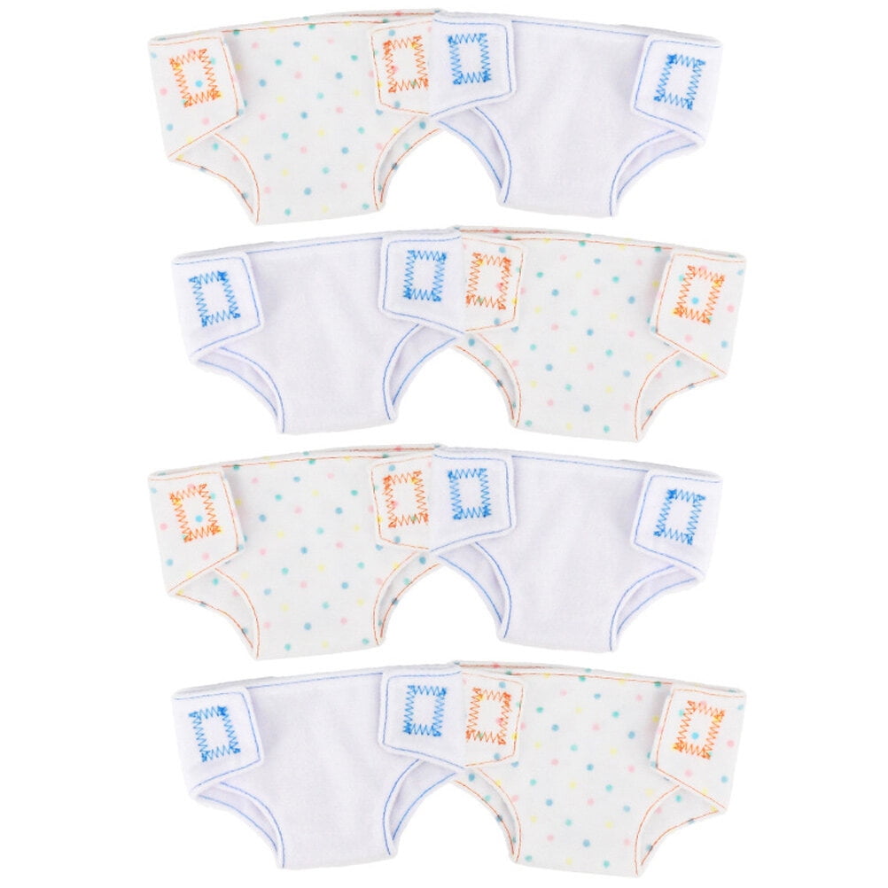 8 Pcs Doll Underwear Girls Clothes Baby Underwear DIY Doll Nappies