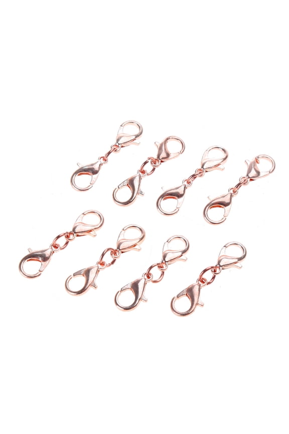 8 Pcs Double End Lobster Clasp Necklace Shortener Clasp Extension Clasp Chain Extender Double Claw Connector