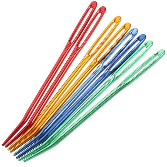 8 Pcs Elbow Aluminum Sweater Needle Wool Yarn Needles Crochet Accessories and Supplies Sewing Braiding Tools