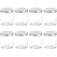 thumbnail image 1 of 8 Pcs Empty Scent Beads Storage Container 8.5oz/250ml Air Freshener Tins Round Refillable Spice Containers Plastic Jars Sample for Travel - 250ml, 1 of 6