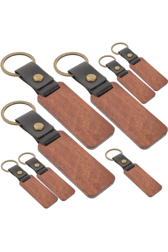 Blank Wooden Key Multi-Color Keychain Blanks for Custom Crafting and Projects