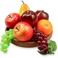 thumbnail image 1 of 8 Pcs Fake Fruit Pack, Artificial Fruit Set for Decoration Home, Simulation Fruit Props for Party Decoration Kitchen Dining Table Display, Lifelike Faux Fruits Apple Grape Orange Pear, 1 of 3