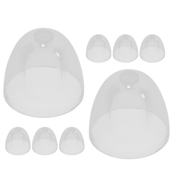 Bottle Set of 8 Replacement Dome Lid Caps Secure Sealing Safety Covers for Baby Bottles