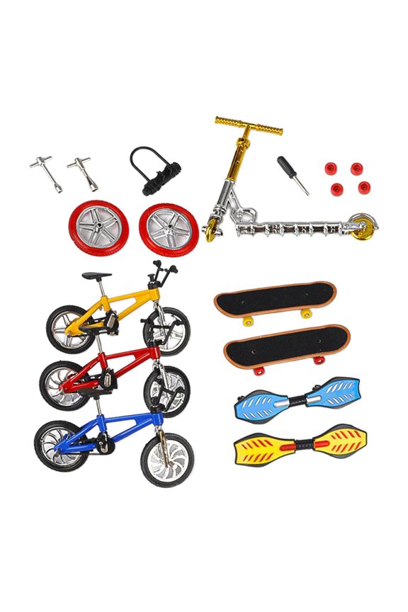 8 Pcs Finger Bikes Fingerboards Mini Scooter