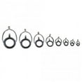 thumbnail image 1 of 8 Pcs Fishing Rod Guide Oval Fishing Rod Eyes Guides Line Rings Pole Repair Kit Mixed Size Double Leg Rings, 1 of 7