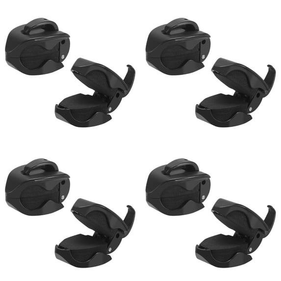8 Pcs Fishing Rod Holder Clips, Beach Fishing Pole Holders, Practical Portable Pole Clamps, Heavy Duty , Adjustable Grip, for Beach Sand Bank Surf Fishing