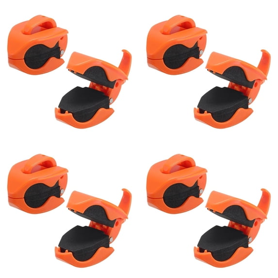 8 Pcs Fishing Rod Holder Clips, Beach Fishing Pole Holders, Practical Portable Pole Clamps, Heavy Duty , Adjustable Grip, for Beach Sand Bank Surf Fishing