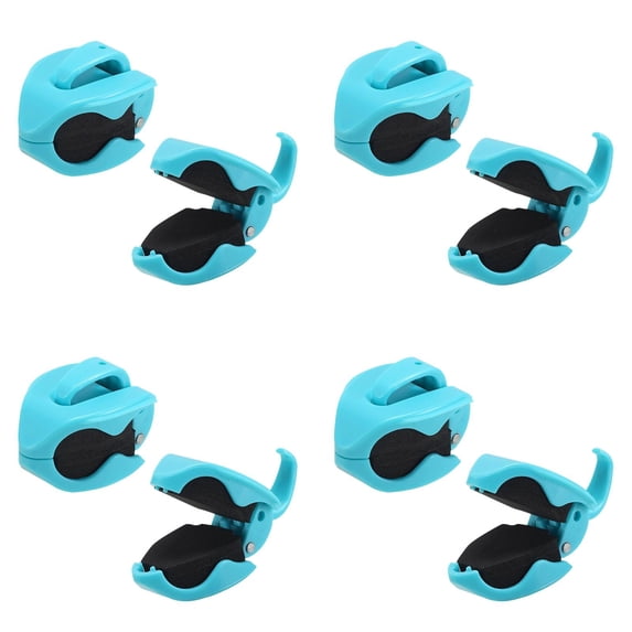 8 Pcs Fishing Rod Holder Clips, Beach Fishing Pole Holders, Practical Portable Pole Clamps, Heavy Duty , Adjustable Grip, for Beach Sand Bank Surf Fishing