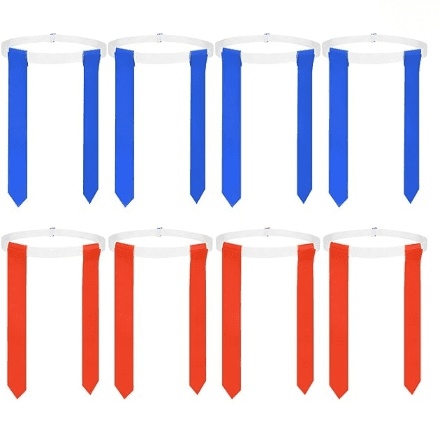 8 Pcs Flag Football Belts, of Adjustable Flag Football Set with Flags for Kids Youth and Adults Training
