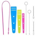 thumbnail image 1 of 8 Pcs Flexible Drawstring Threader Tool Set Sewing Loop Turner for Jackets, Coats, Pants, Hoodies & Sweaters, 1 of 7