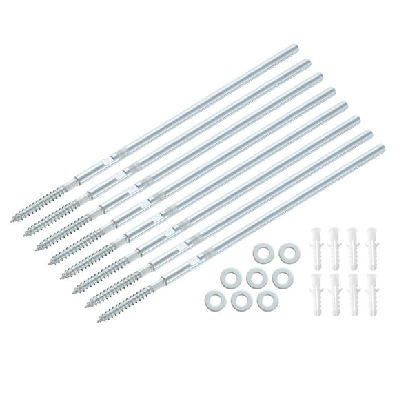 8 Pcs Floating Shelf Brackets Metal Hidden Shelf Support Brackets 8 x 300mm(0.3 x 11.8 Inch) Invisible Shelf Brackets