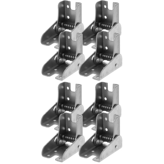 CIMAXIC Folding Table Hinge Silver Easy to Use Space-Saving for DIY 8Pcs
