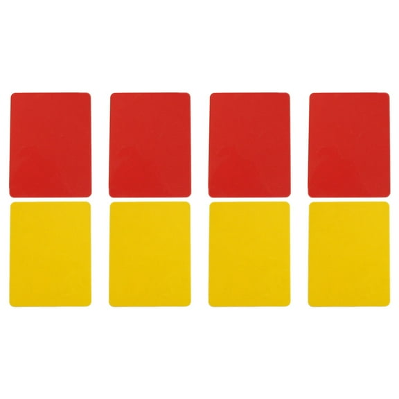 ifundom 8Pcs Referee Cards Set with Red Yellow Cards for Soccer Football Durable PVC Assorted Colors