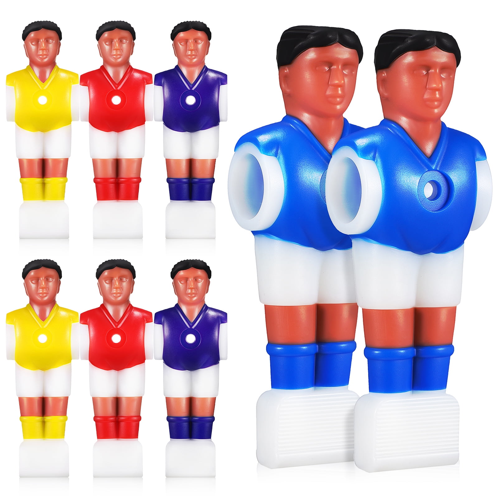 8 Pcs Football Toys Foosball Figures Tabletop Accessories Mini Soccer