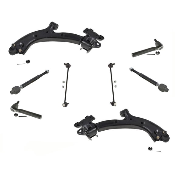 8 Pcs Frt Control Arms BJ Tie Rods Links Fits Honda CR-V 07-11 US Built Models