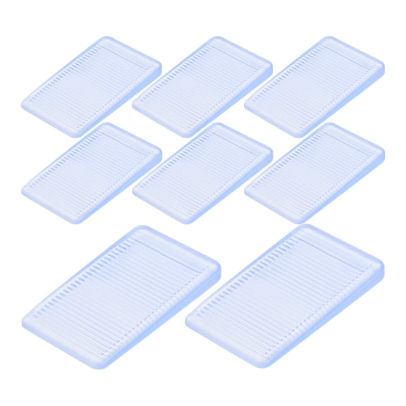 8pcs Table Shim Pvc Clear Shim For Wobbly Uneven Floors Fixing Toilet Leveling Weather Resistant