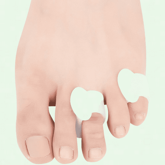 8 Pcs Gel Toe Separator, Straighten Overlapping Bent Toes, Toe Spacer Corrector for Women & Men