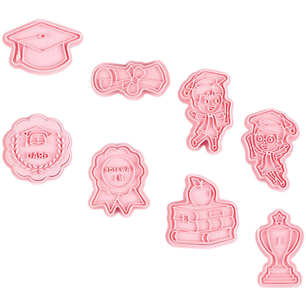 8 Pcs Graduation Cookie Cutters Biscuits Mints Graduation Party