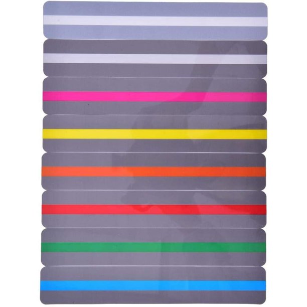 8 Pcs Guided Reading Strips Bookmarks Highlight Strips Overlay Reading ...