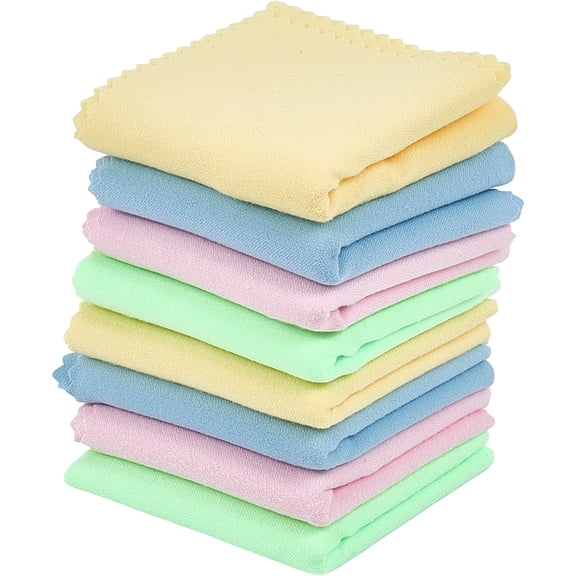 8 Pcs Guitar Cleaning Cloths Violin Clean Cloths Musical Instrument Cleaning Cloth Microfiber Cloth Plush Polishing Premium