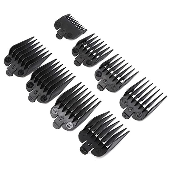 8 Pcs Hair Clipper Comb Guides – Replacement Guards Set for Clippers, Universal Fit Hair Cutting Guide Combs for Barber and Home Use