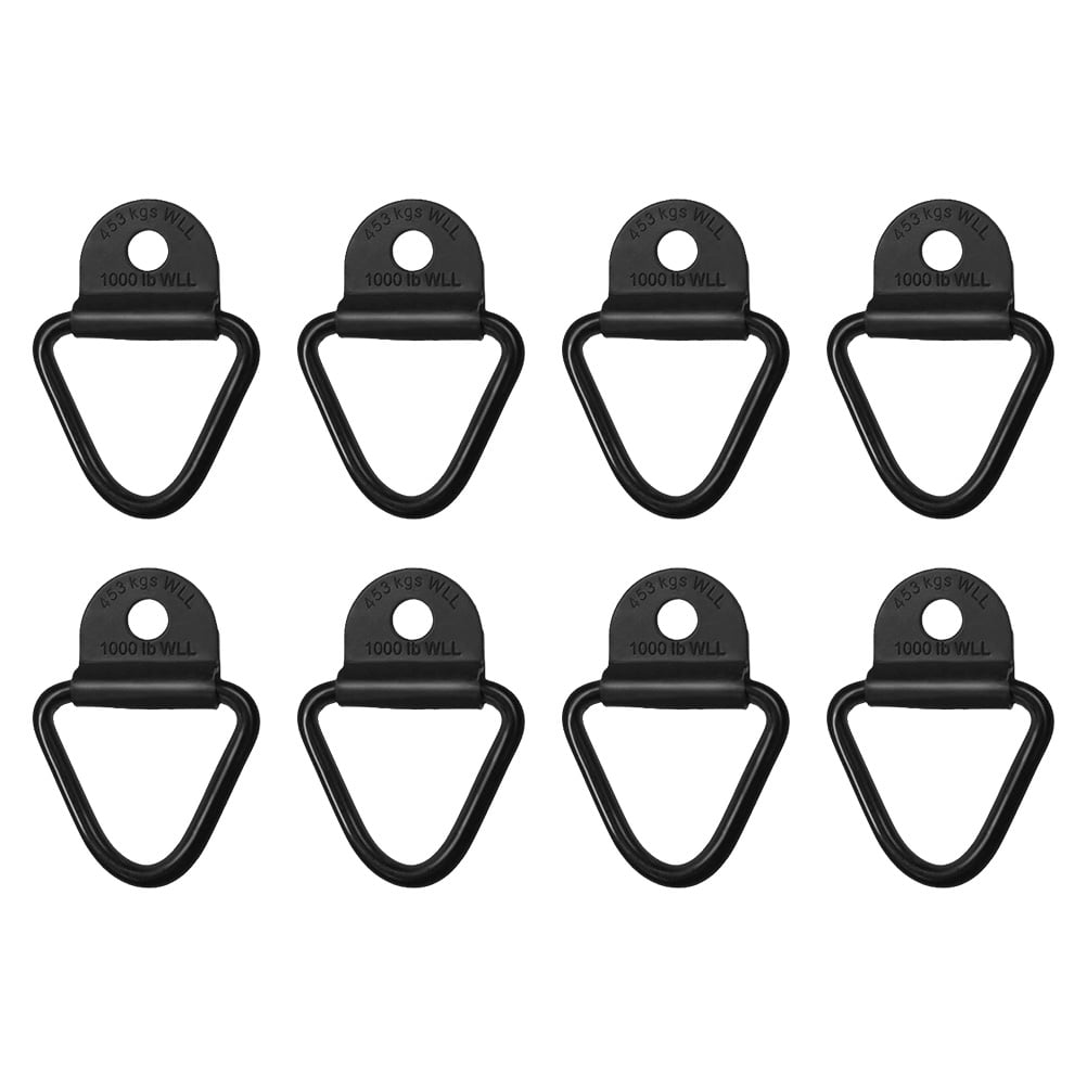 8 Pcs Heavy Hook Dirt Bike Trailer Boats Tie Down Anchors V Ring Cargo