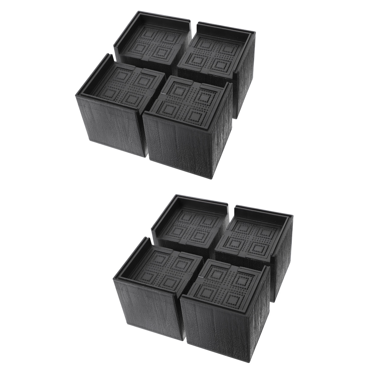 8 Pcs Heightening Pads Furniture Square Riser for Heightened Supplies