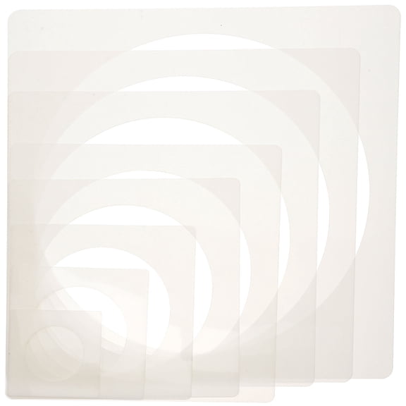 8 Pcs Hollow Inkjet Template Round Modeling Templates DIY Painting Oil Circle Stencil Airbrush Wall Stencils Drawing