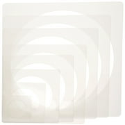 8 Pcs Hollow Inkjet Template Round Modeling Templates DIY Painting Oil Circle Stencil Airbrush Wall Stencils Drawing