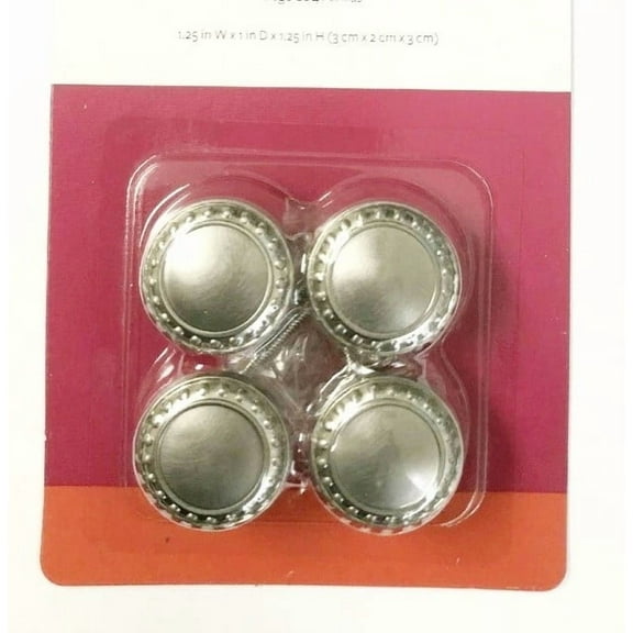 8 Pcs Home Hardware Beaded Satin Nickel Cabinet Door and Drawer Knobs Pulls