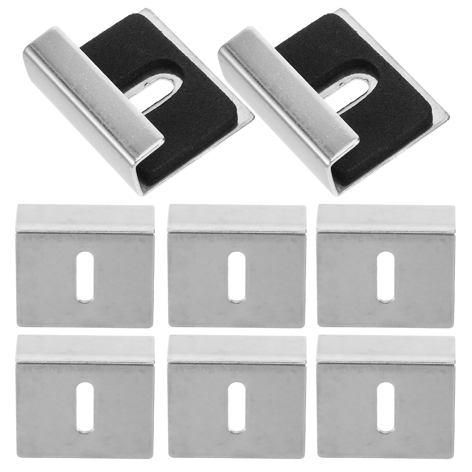 8 Pcs Hooks Mirror Frame Kit For Bathroom Wall Hanging Holder Clips 