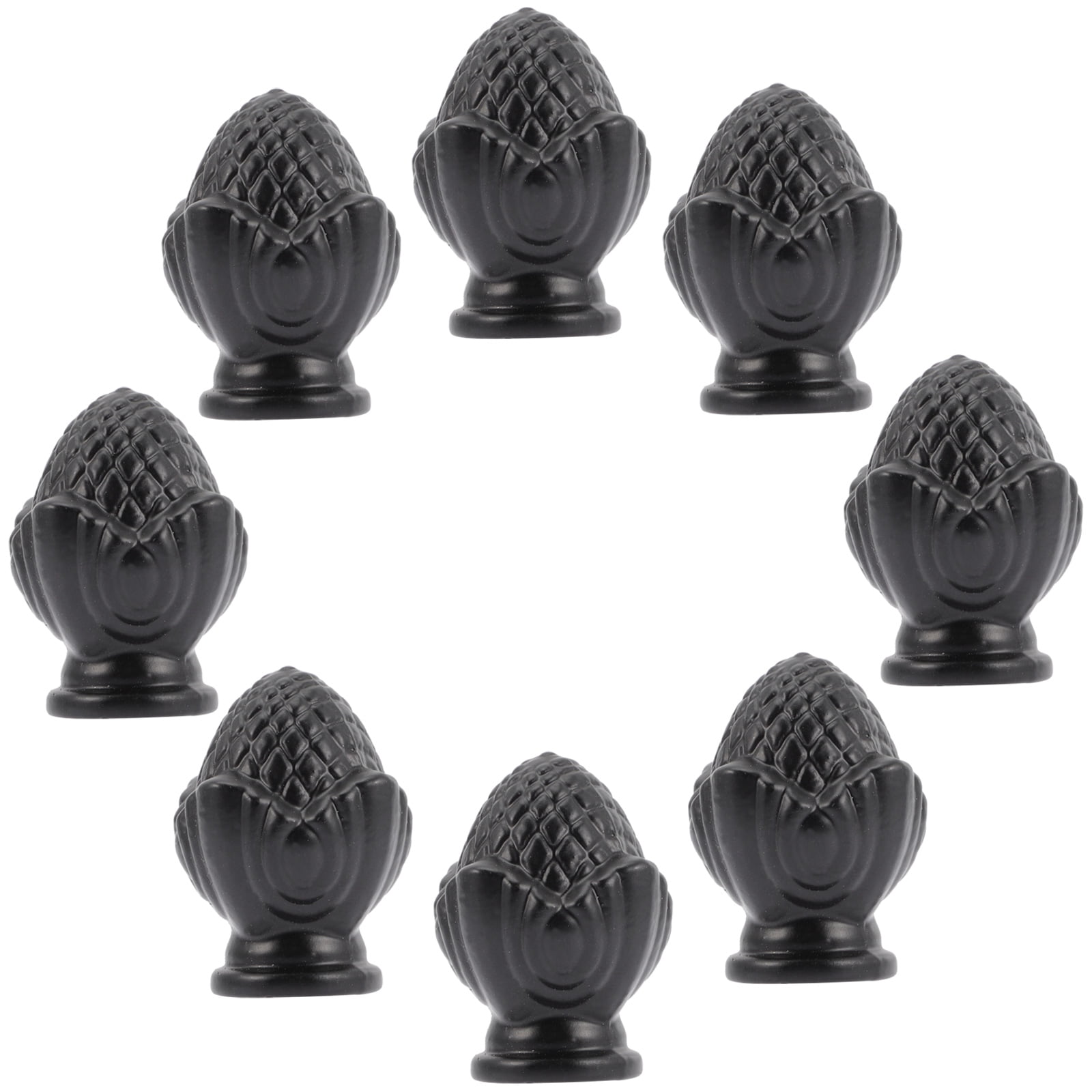 8 Pcs Horn Frame Decorative Head Light Knob Chic Retro Sphere Holder