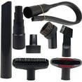 thumbnail image 1 of 8 Pcs Household Cleaning Vacuum Cleaner Attachments for Shop Vac Accessories - 2 1/2" to 1 1/4" Vacuum Hose Adapter, 1 7/8" to 1" Adapter, 1 1/4" Vacuum Brush Flexible Crevice Tool, 1 of 5