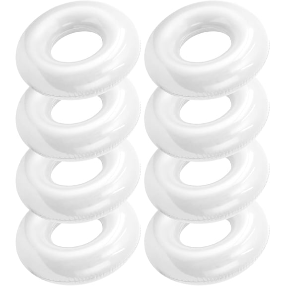 8 Pcs Inflatable Pool Float 28 Inches White Swim Tubes Bulk for Adult, Pool Inner Tube for Beach, Swimming Pool Women Men River Lake Summer Vacation Party Decorations
