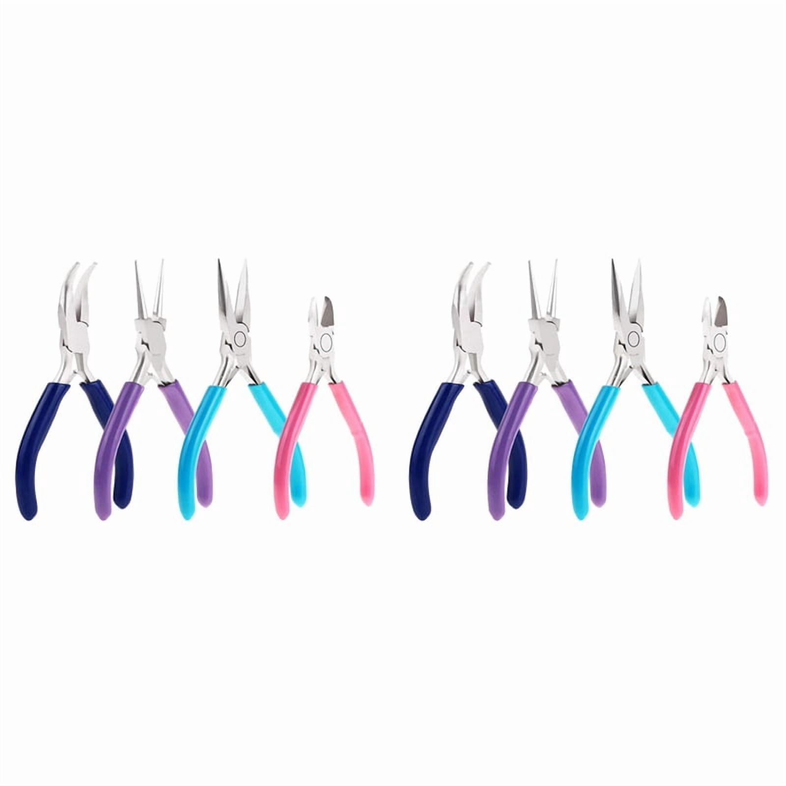 8 Pcs Jewelry Making Tools Kit Jewelry Pliers with Needle Nose Pliers for Crafts Wire Wrapping Jewelry Making Supplies
