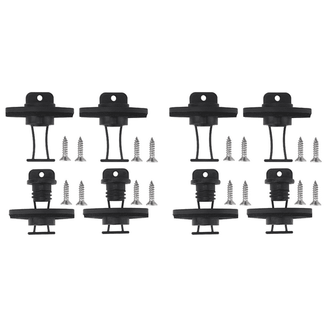8 Pcs Kayak Canoe Boat Hull Coarse Thread Drain Plug Kit Stop Water for