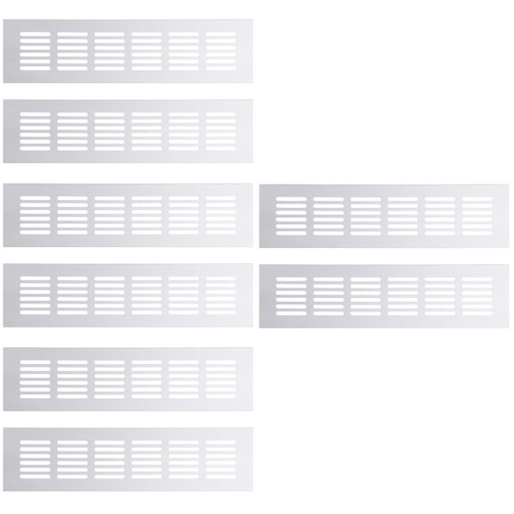 8 Pcs Kitchen Cabinets Wardrobe Exhaust Vent Aluminum Alloy Furniture Rectangular Air Rectangle Covers