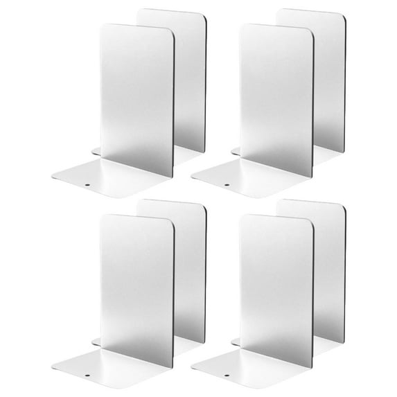 8 Pcs L-Shaped Bookends Decorative Bookends Book End Book Stands Book Support