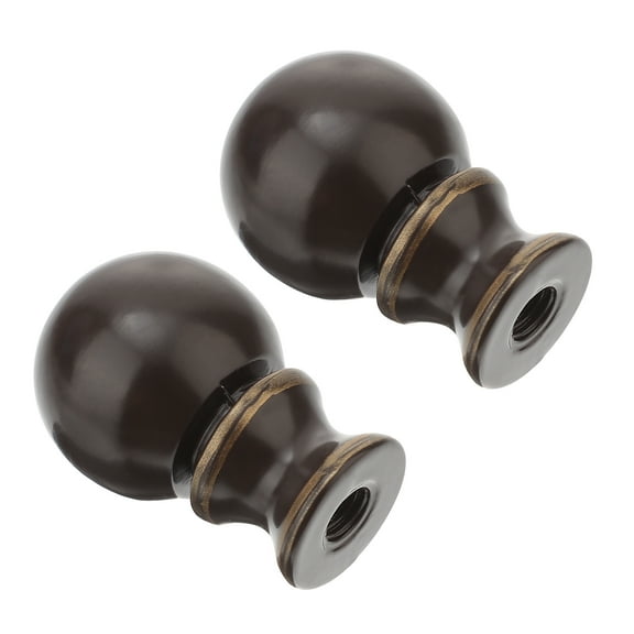 MERRYHAPY 8Pcs Classic Coffee Ball Lamp Finials for Table Lamps Decoration 3.80.91.6in