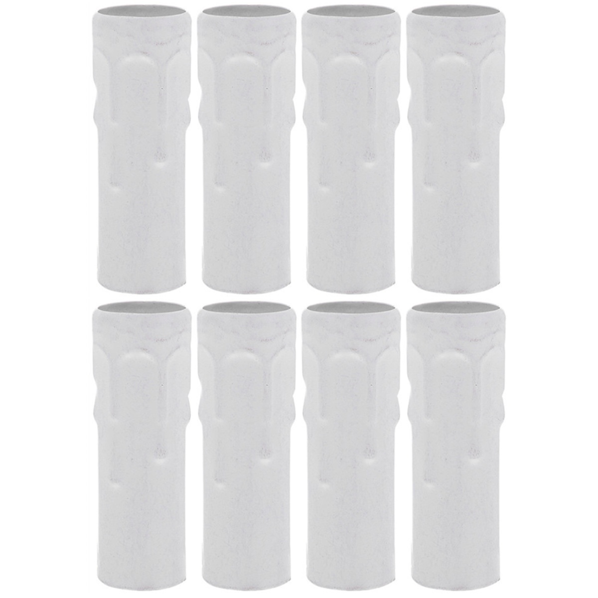 8 Pcs Lamp Sleeve Light Parts Crystal Chandelier Candle Casing