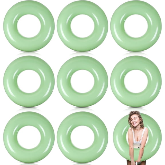 8 Pcs Large Inflatable Pool Float 36 Inches Swimming Ring Pool Floats Adult Inflatable Tube for Summer Vacation Beach River Bachelorette Wedding Party Supplies