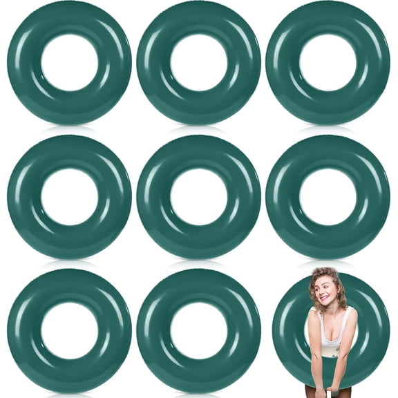 8 Pcs Large Inflatable Pool Float 36 Inches Swimming Ring Pool Floats Adult Inflatable Tube for Summer Vacation Beach River Bachelorette Wedding Party Supplies