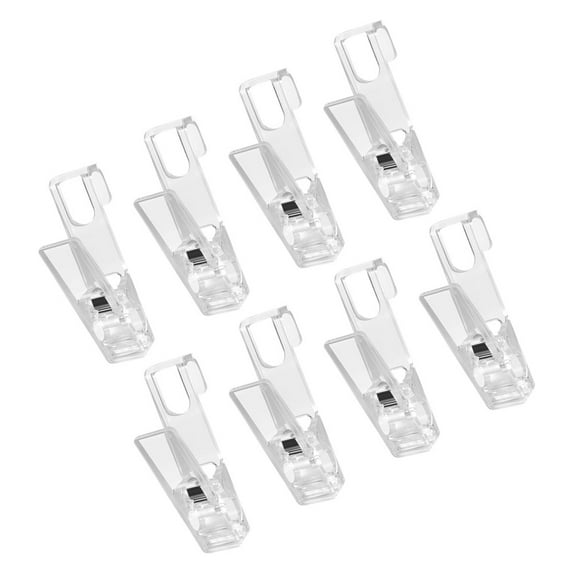 HAKIDZEL Drying Clips Clothes Drying Clips Transparent 8Pcs 3.8x2.3In