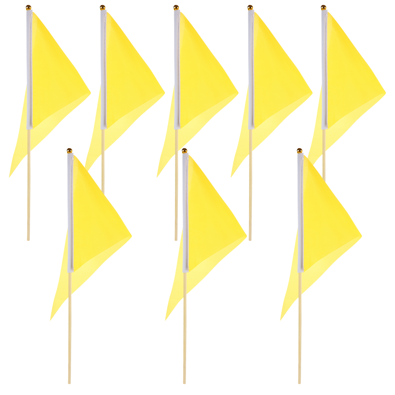 8 Pcs Lawn Marking Flags Triangular Sign Yard Decorative Garden ...