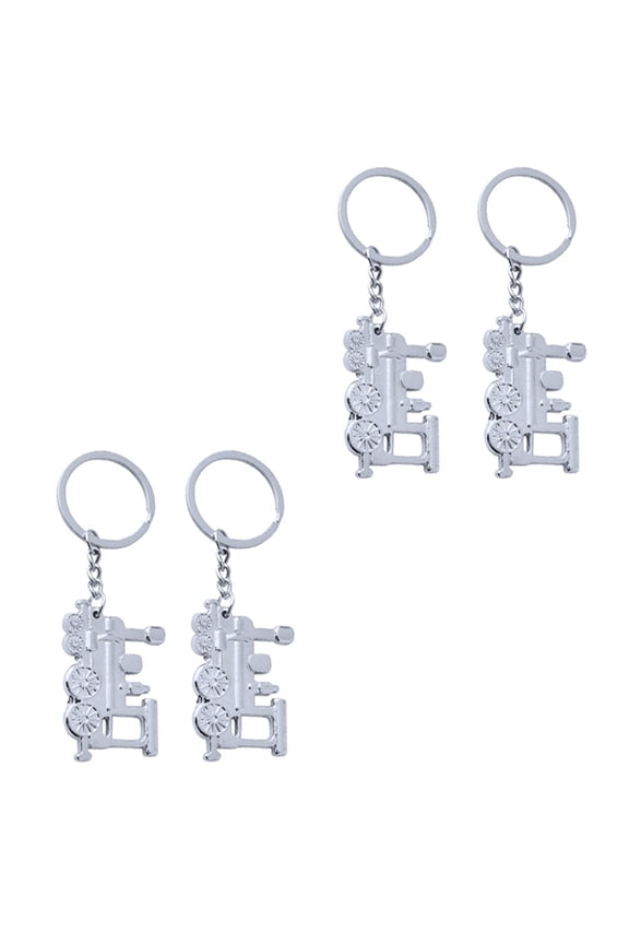 Locomotive Key Rings Stylish Train Keychains for Decoration 8Pcs