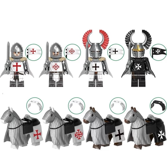 Lord Action Figures Building Blocks Toys Set, Collectible 1.77 Inchs Minifigures Building (8 PCS)