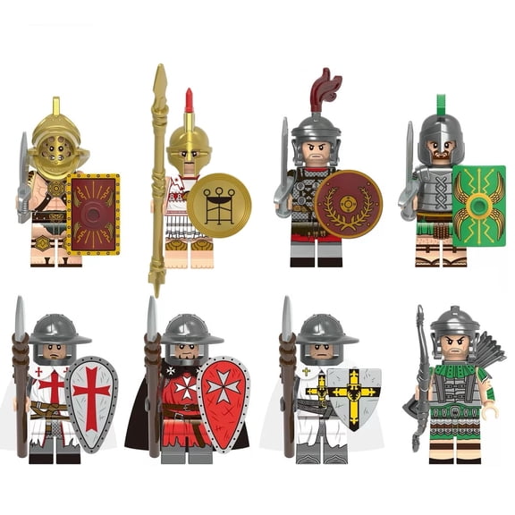 8 Pcs Lord Action Figures Building Blocks Toys Set, Collectible 1.77 Inchs Minifigures Building Kits Awesome Gift for Kids Fans of the Rings Building Toys