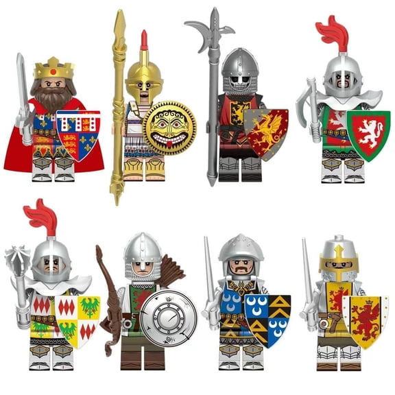 8 Pcs Lord Action Figures Building Blocks Toys Set, Collectible 1.77 Inchs Minifigures Building Kits Awesome Gift for Kids Fans of the Rings Building Toys