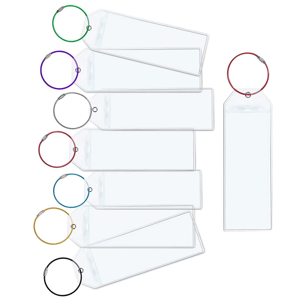 Pcs Luggage Tag Key Ring Lightweight Tags Suitcase Id Metal